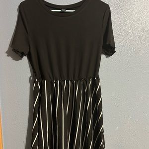 Midi Striped Dress- size M